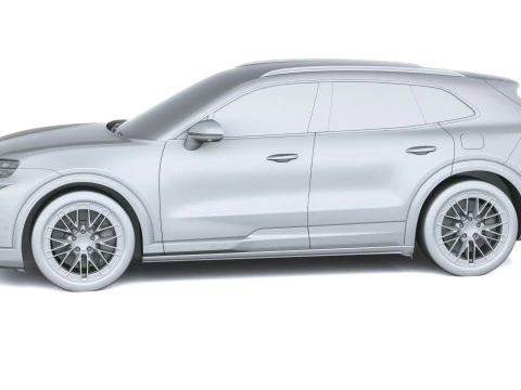 Porsche Cayenne Turbo Elettrica 2027 Modello 3D