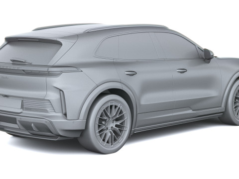 Porsche Cayenne Turbo El&eacute;trico 2027 Modelo 3D