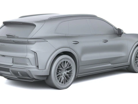 Porsche Cayenne Turbo Elettrica 2027 Modello 3D