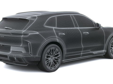 Porsche Cayenne Turbo El&eacute;trico 2027 Modelo 3D