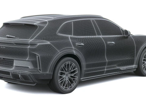 Porsche Cayenne Turbo Elettrica 2027 Modello 3D