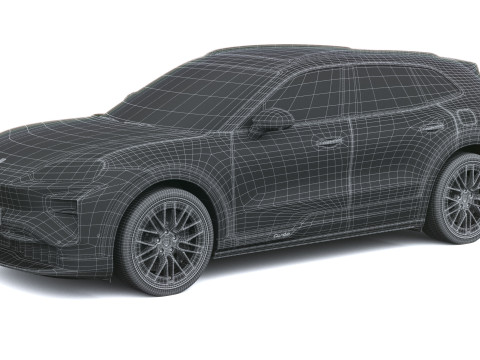 Porsche Cayenne Turbo El&eacute;trico 2027 Modelo 3D