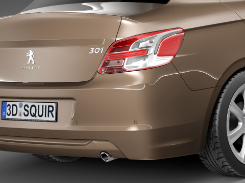 Peugeot 301 2013 3D Модель