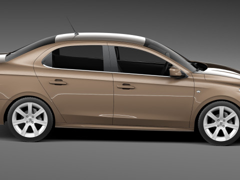 Peugeot 301 2013 3D Модель