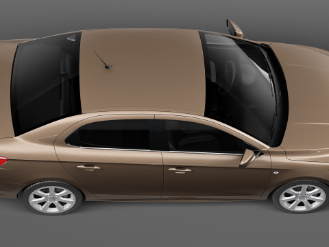 Peugeot 301 2013 3D Модель