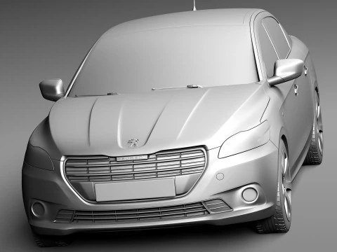 Peugeot 301 2013 3D Model