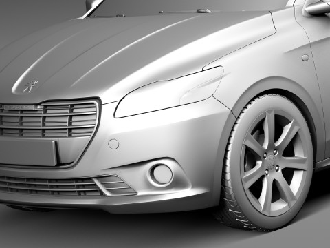 Peugeot 301 2013 3D Модель