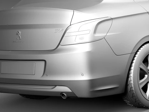 Peugeot 301 2013 3D Model