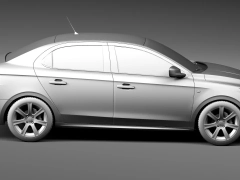 Peugeot 301 2013 3D Model