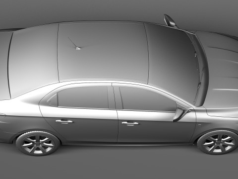 Peugeot 301 2013 3D Модель