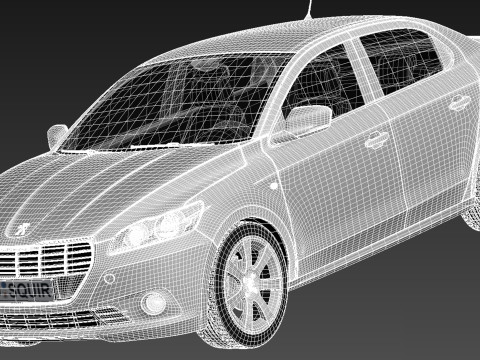 Peugeot 301 2013 3D Модель