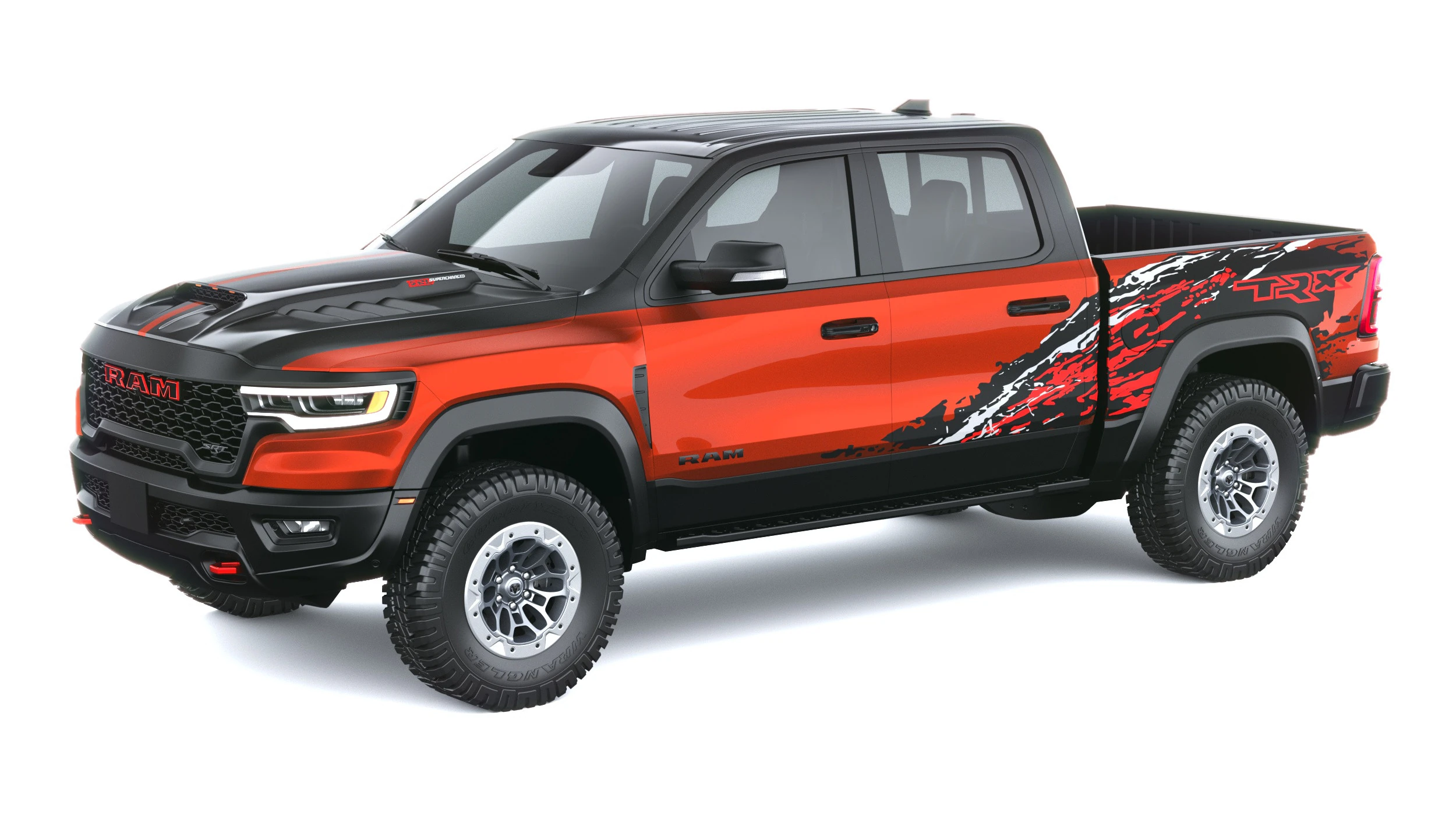 Ram 1500 SRT TRX 2027 Modelo 3D .c4d .max .obj .3ds .fbx .stl .blend