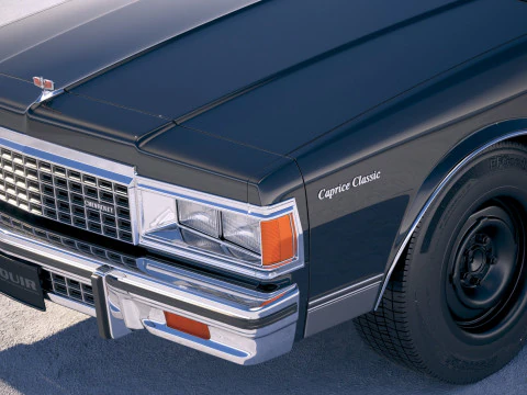 Chevrolet Caprice Police Car 1978 3D Model