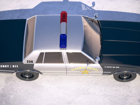 Chevrolet Caprice Police Car 1978 3D Model