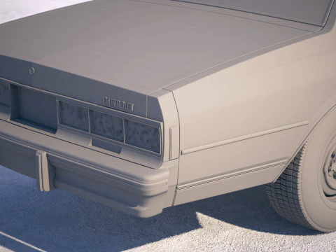 Chevrolet Caprice Police Car 1978 3D Model