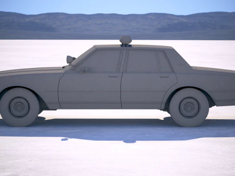 Chevrolet Caprice Police Car 1978 3D Model