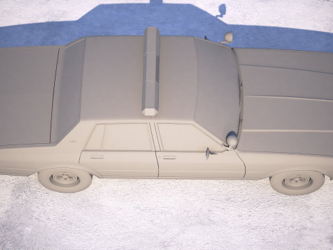 Carro de pol&iacute;cia Chevrolet Caprice 1978 Modelo 3D
