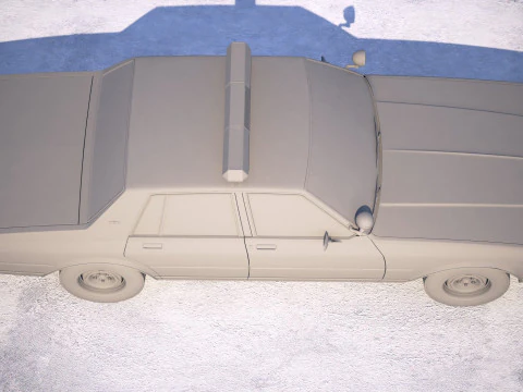 Chevrolet Caprice Police Car 1978 3D Model