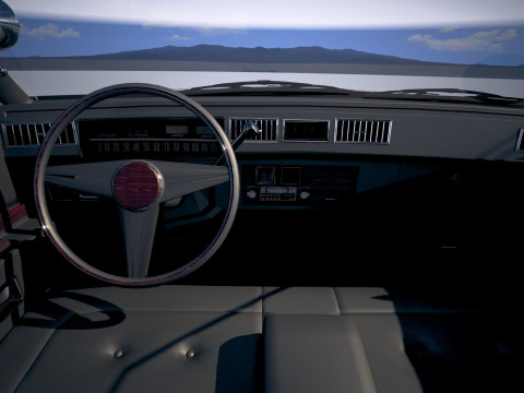 Carro de pol&iacute;cia Chevrolet Caprice 1978 Modelo 3D