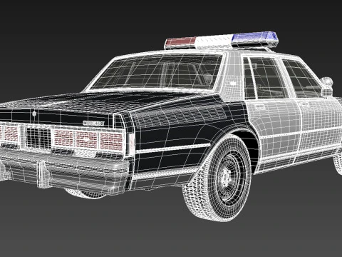 Chevrolet Caprice Police Car 1978 3D Model