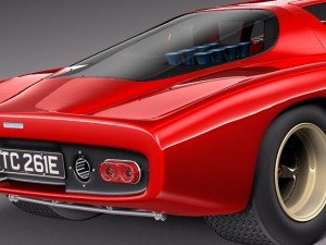 Mclaren M6GT 1969 24H Lemans Race Car 3D मॉडल