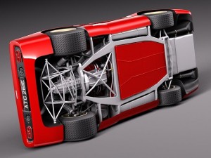 Mclaren M6GT 1969 24H Lemans Race Car 3D मॉडल