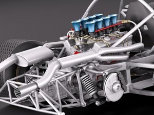 Mclaren M6GT 1969 24H Lemans Race Car 3D मॉडल