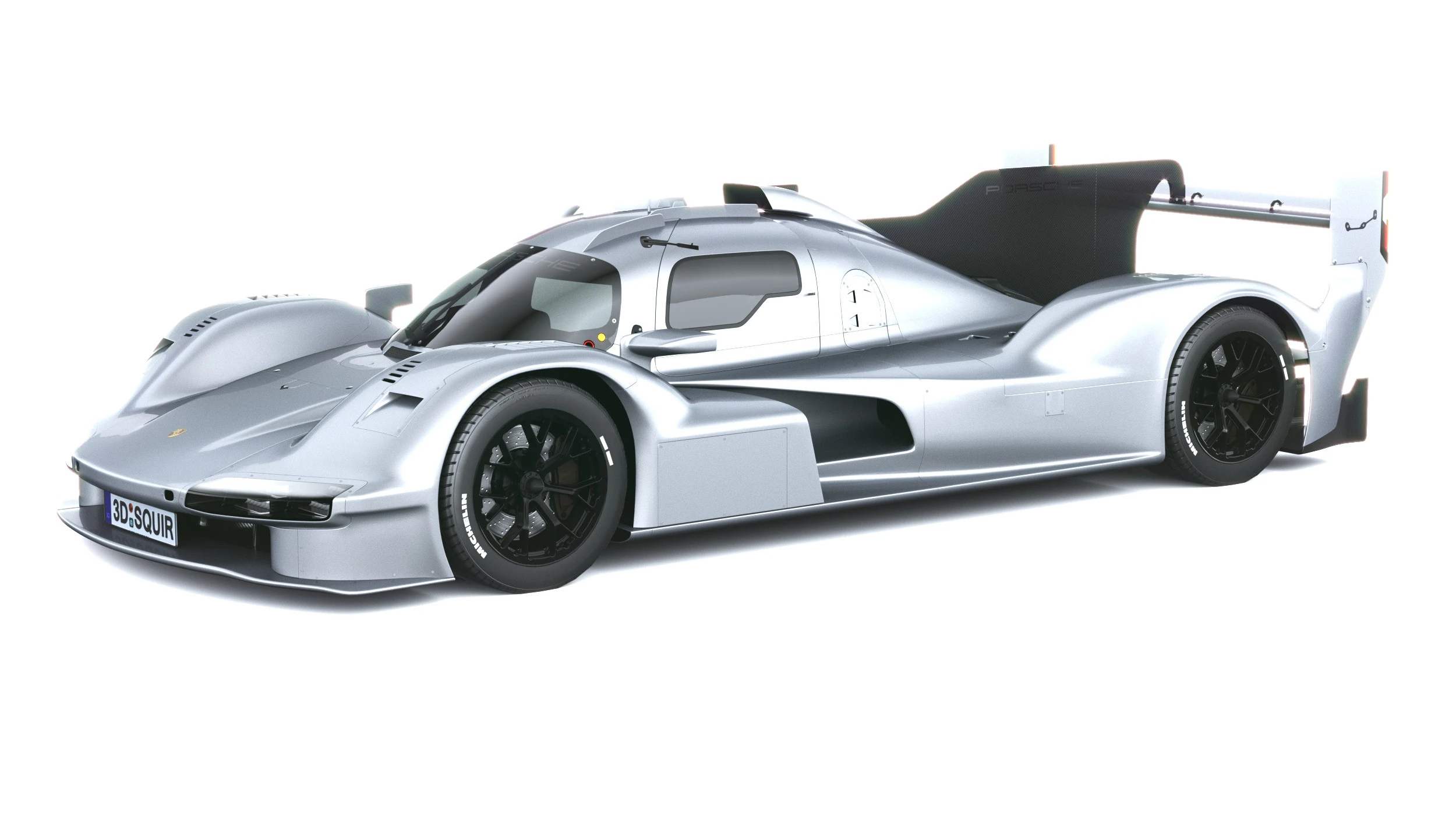 Porsche 963 RSP 2026 LowPoly 3D Model .c4d .max .obj .3ds .fbx .stl .blend 