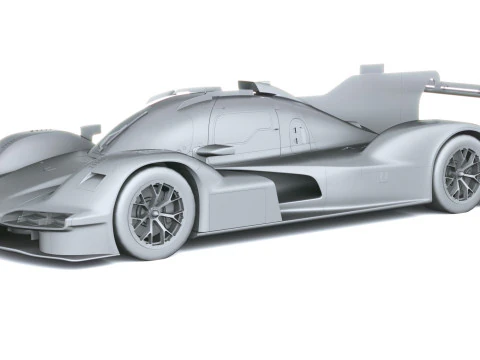 Porsche 963 RSP 2026 LowPoly 3D Model