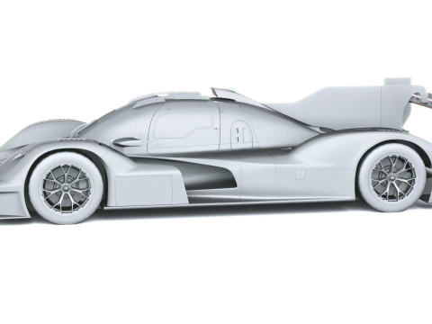 Porsche 963 RSP 2026 LowPoly 3D Model