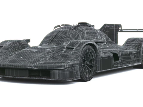 Porsche 963 RSP 2026 LowPoly 3D Model