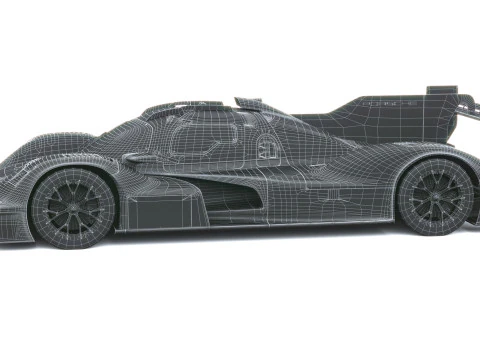 Porsche 963 RSP 2026 LowPoly 3D Model