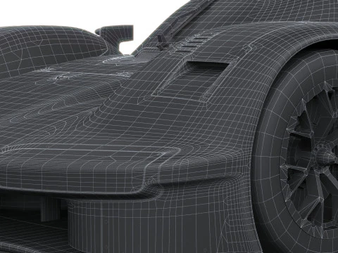 Porsche 963 RSP 2026 LowPoly 3D Model
