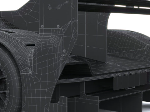 Porsche 963 RSP 2026 LowPoly 3D Model