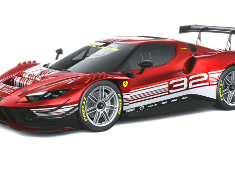 Ferrari 296 GT3 EVO 2026 3D Модель