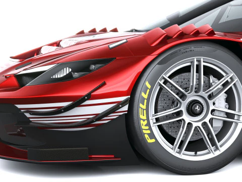 Ferrari 296 GT3 EVO 2026 3D Model