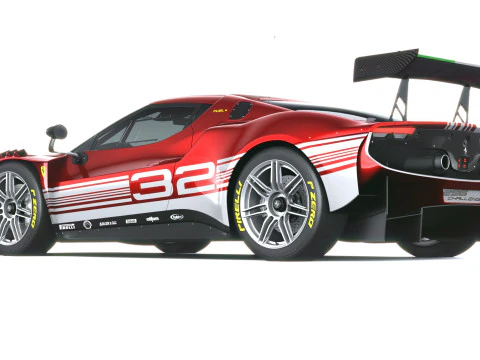Ferrari 296 GT3 EVO 2026 3D Model