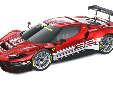 Ferrari 296 GT3 EVO 2026 3D Model