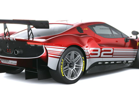 Ferrari 296 GT3 EVO 2026 3D Model