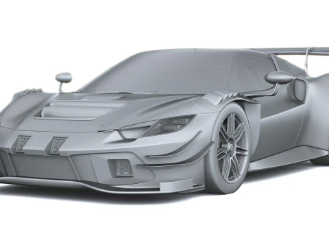 Ferrari 296 GT3 EVO 2026 3D Model
