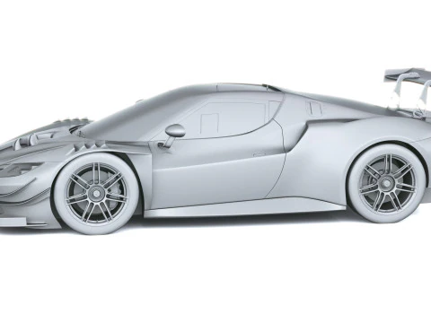 Ferrari 296 GT3 EVO 2026 3D Model