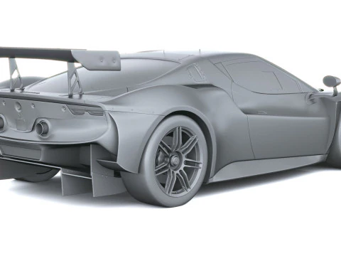 Ferrari 296 GT3 EVO 2026 3D Model