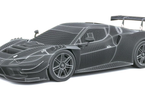 Ferrari 296 GT3 EVO 2026 3D Model