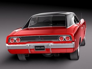 Dodge Charger 1968 Model 3D