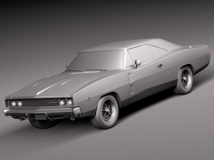 Dodge Charger 1968 Model 3D