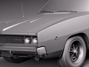 Dodge Charger 1968 Model 3D
