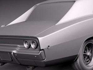 Dodge Charger 1968 Model 3D