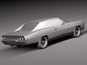 Dodge Charger 1968 Model 3D