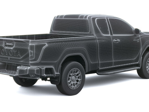 Toyota HiLux Xtra Cab 2026 Modello 3D