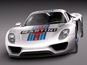 Porsche 918 Spyder Martini 2013 Modèle 3D